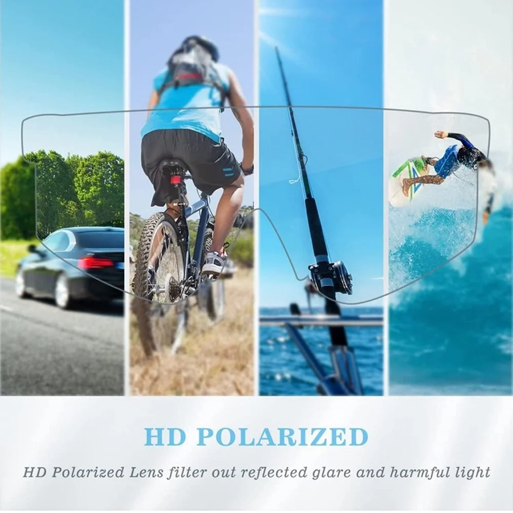 Polarized Sports Sunglasses Cycling Sun Glasses TR90 Frame Glasses